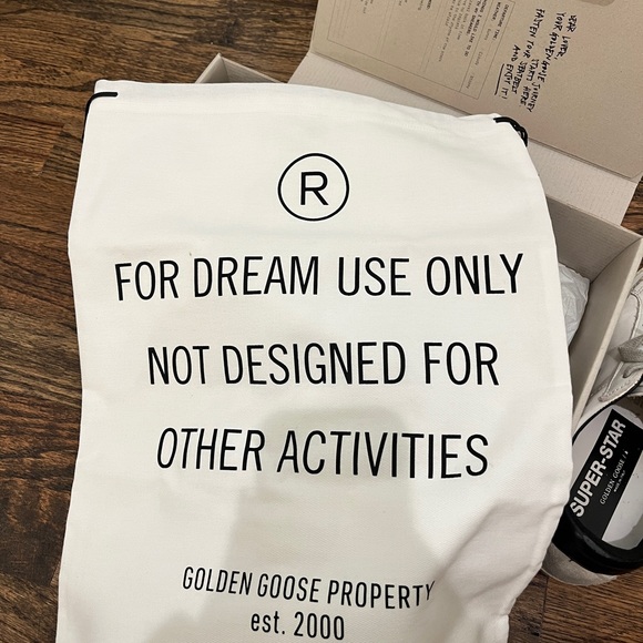 Golden Goose Superstar White Leather Sneakers Grey Star Black Back Size EUR 36 - Picture 15 of 16